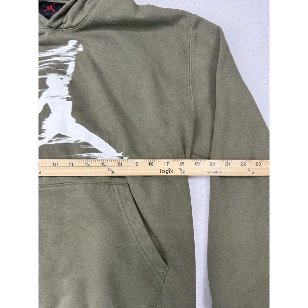 Air Jordan Flight MVP Soft Fleece Green Hoodie Motion Jumpman FV7227-222 Medium